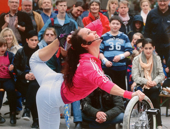 BMX Unicyclist Brisbane - Street Performers Roving Entertainment